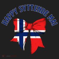 Happy Syttende Mai Coquette Patriotic Bows Retro Norway Hat thumb 2