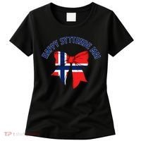 Happy Syttende Mai Coquette Patriotic Bows Retro Norway Women's T-Shirt thumb 0