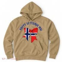 Happy Syttende Mai Coquette Patriotic Bows Retro Norway Hoodie thumb 0