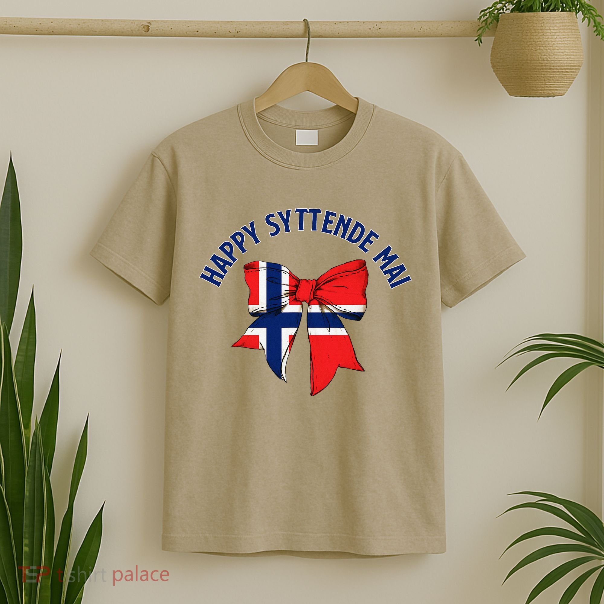 Happy Syttende Mai Coquette Patriotic Bows Retro Norway T-Shirt