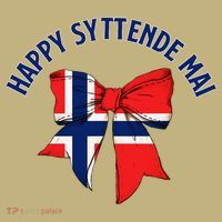 Happy Syttende Mai Coquette Patriotic Bows Retro Norway T-Shirt thumb 7