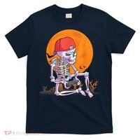 Halloween Shirt Men Boys Gamer Gaming Skeleton T-Shirt thumb 0