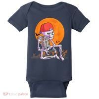 Halloween Shirt Men Boys Gamer Gaming Skeleton Baby Bodysuit thumb 0