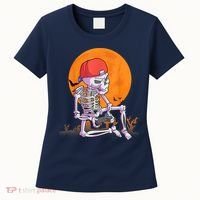 Halloween Shirt Men Boys Gamer Gaming Skeleton Women's T-Shirt thumb 0