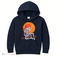 Halloween Shirt Men Boys Gamer Gaming Skeleton Kids Hoodie thumb 0