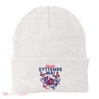 Happy Syttende Mai 17 May Norway Rosemaling Butterflies Flag Beanie thumb 0
