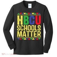 Hbcu Schools Matter Historical Black Colleges Kids Long Sleeve Shirt thumb 0