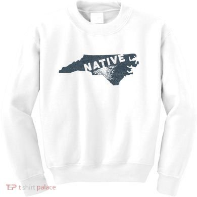 Home State Native North Carolina Kids Sweatshirt