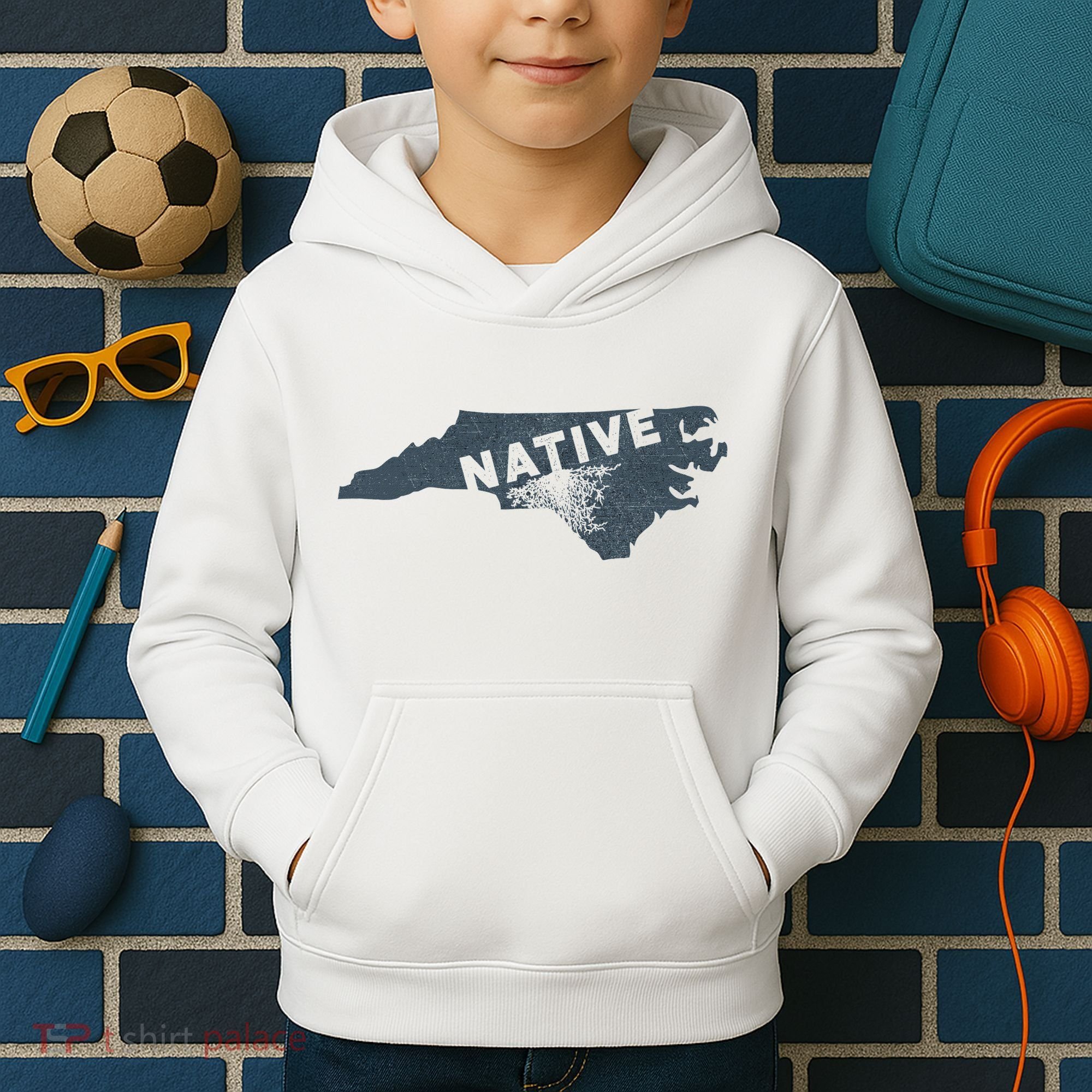 Home State Native North Carolina Kids Hoodie