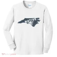 Home State Native North Carolina Kids Long Sleeve Shirt thumb 0