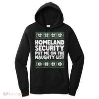 Homeland Security Naughty List Christmas Great Gift Women's Hoodie thumb 0
