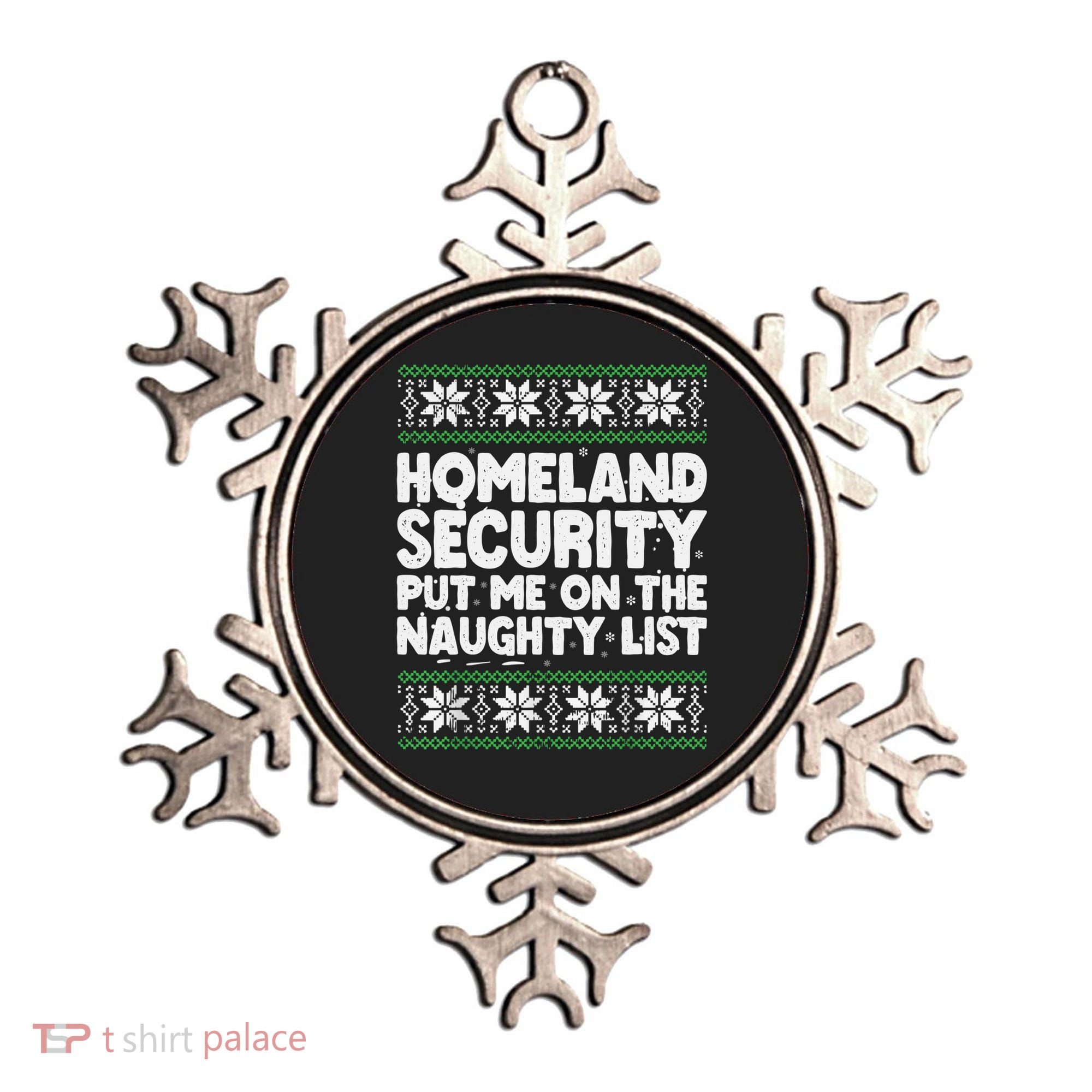 Homeland Security Naughty List Christmas Great Gift Ornament