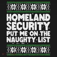 Homeland Security Naughty List Christmas Great Gift Ornament thumb 1