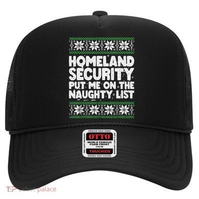 Homeland Security Naughty List Christmas Great Gift Hat