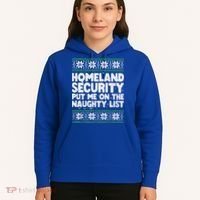 Homeland Security Naughty List Christmas Great Gift Hoodie thumb 5