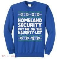 Homeland Security Naughty List Christmas Great Gift Sweatshirt thumb 0