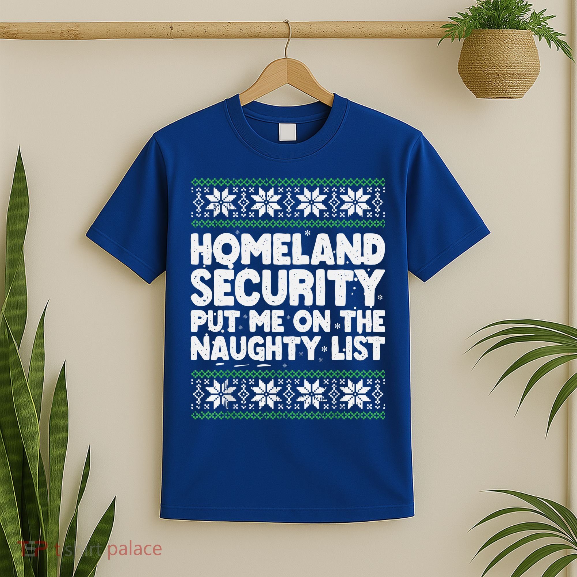 Homeland Security Naughty List Christmas Great Gift T-Shirt