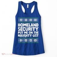 Homeland Security Naughty List Christmas Great Gift Women's Tank Top thumb 0
