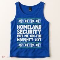 Homeland Security Naughty List Christmas Great Gift Tank Top thumb 2