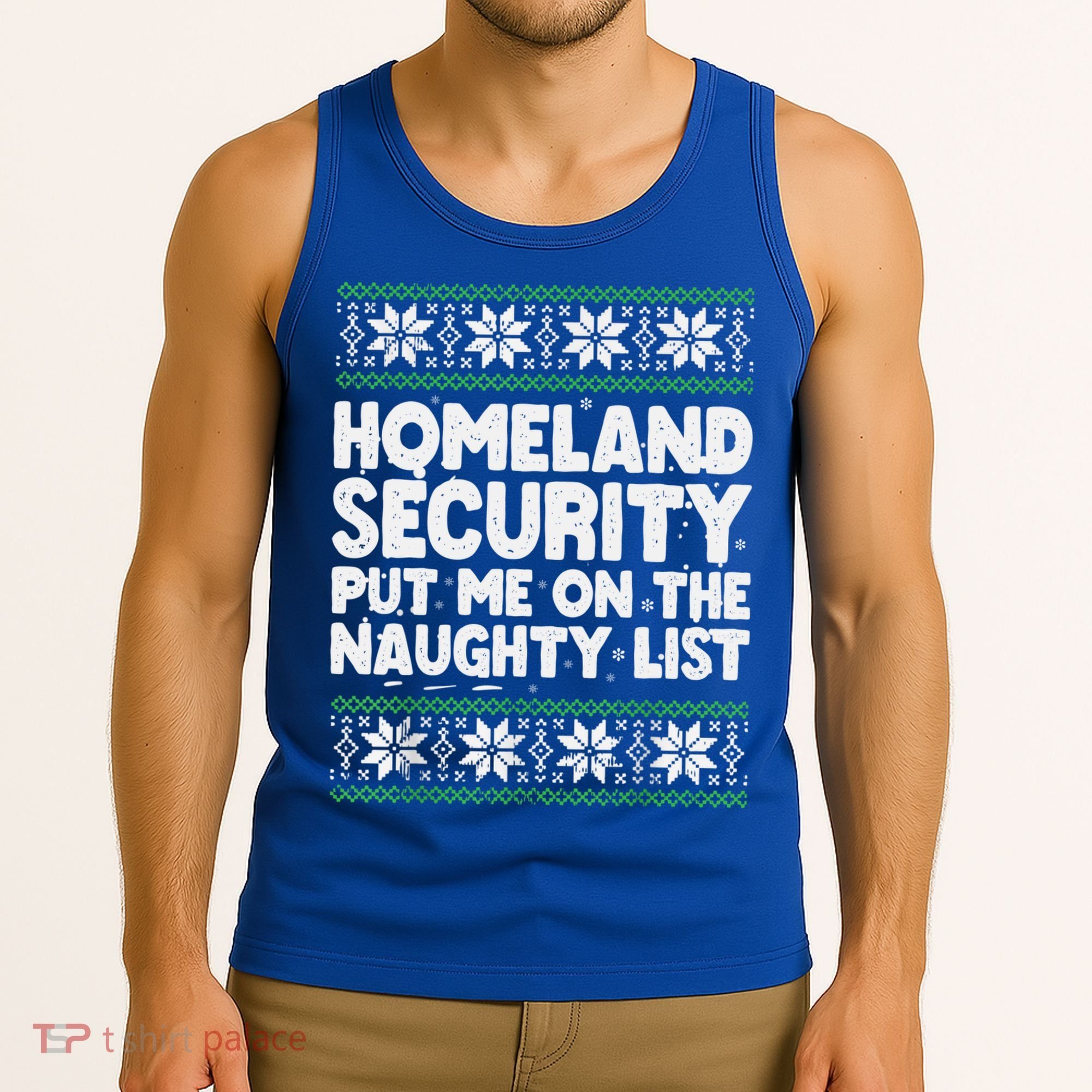 Homeland Security Naughty List Christmas Great Gift Tank Top