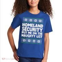 Homeland Security Naughty List Christmas Great Gift Kids T-Shirt thumb 2
