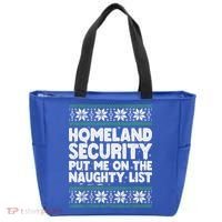 Homeland Security Naughty List Christmas Great Gift Tote Bag thumb 0