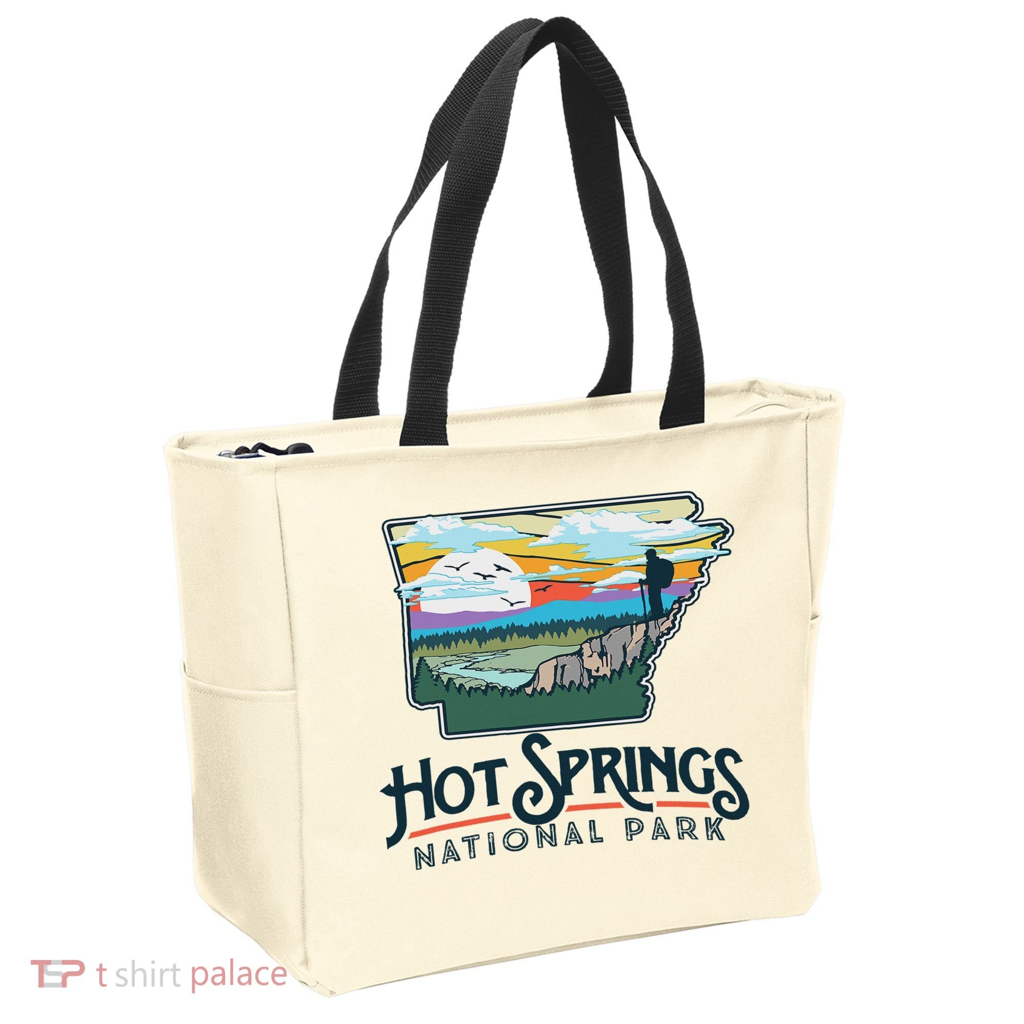 Hot Springs National Park Arkansas Nature Illustration Tote Bag