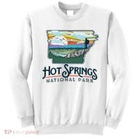 Hot Springs National Park Arkansas Nature Illustration Sweatshirt thumb 0