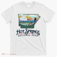 Hot Springs National Park Arkansas Nature Illustration T-Shirt thumb 0