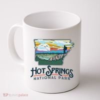 Hot Springs National Park Arkansas Nature Illustration Coffee Mug thumb 0