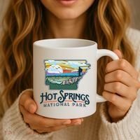 Hot Springs National Park Arkansas Nature Illustration Coffee Mug thumb 3