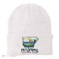 Hot Springs National Park Arkansas Nature Illustration Beanie thumb 0