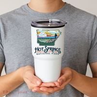 Hot Springs National Park Arkansas Nature Illustration Tumbler thumb 2