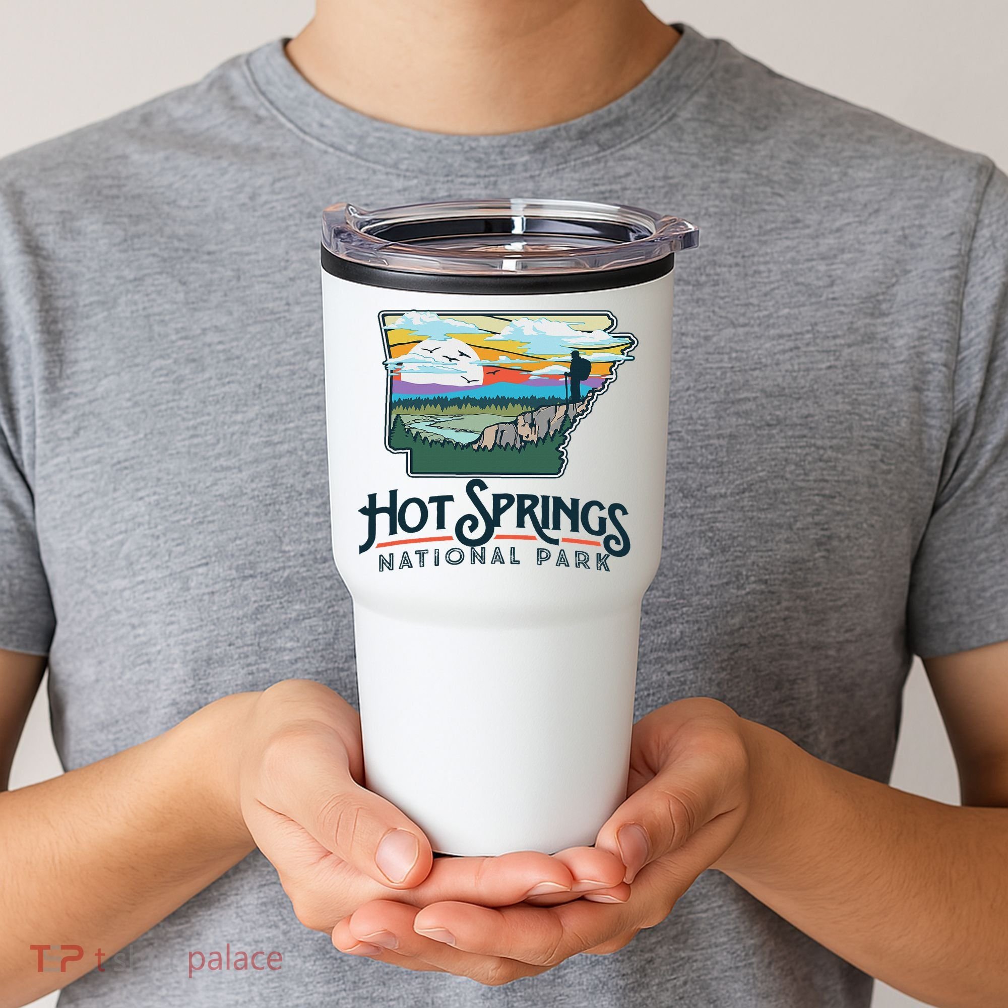 Hot Springs National Park Arkansas Nature Illustration Tumbler
