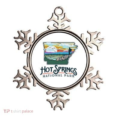 Hot Springs National Park Arkansas Nature Illustration Ornament