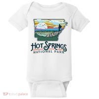 Hot Springs National Park Arkansas Nature Illustration Baby Bodysuit thumb 0