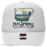 Hot Springs National Park Arkansas Nature Illustration Hat thumb 0