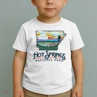 Hot Springs National Park Arkansas Nature Illustration Toddler T-Shirt thumb 2