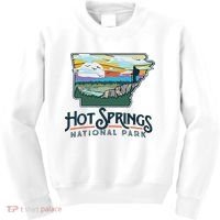 Hot Springs National Park Arkansas Nature Illustration Kids Sweatshirt thumb 0