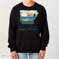 Hot Springs National Park Arkansas Nature Illustration  Women's Sweatshirt thumb 0