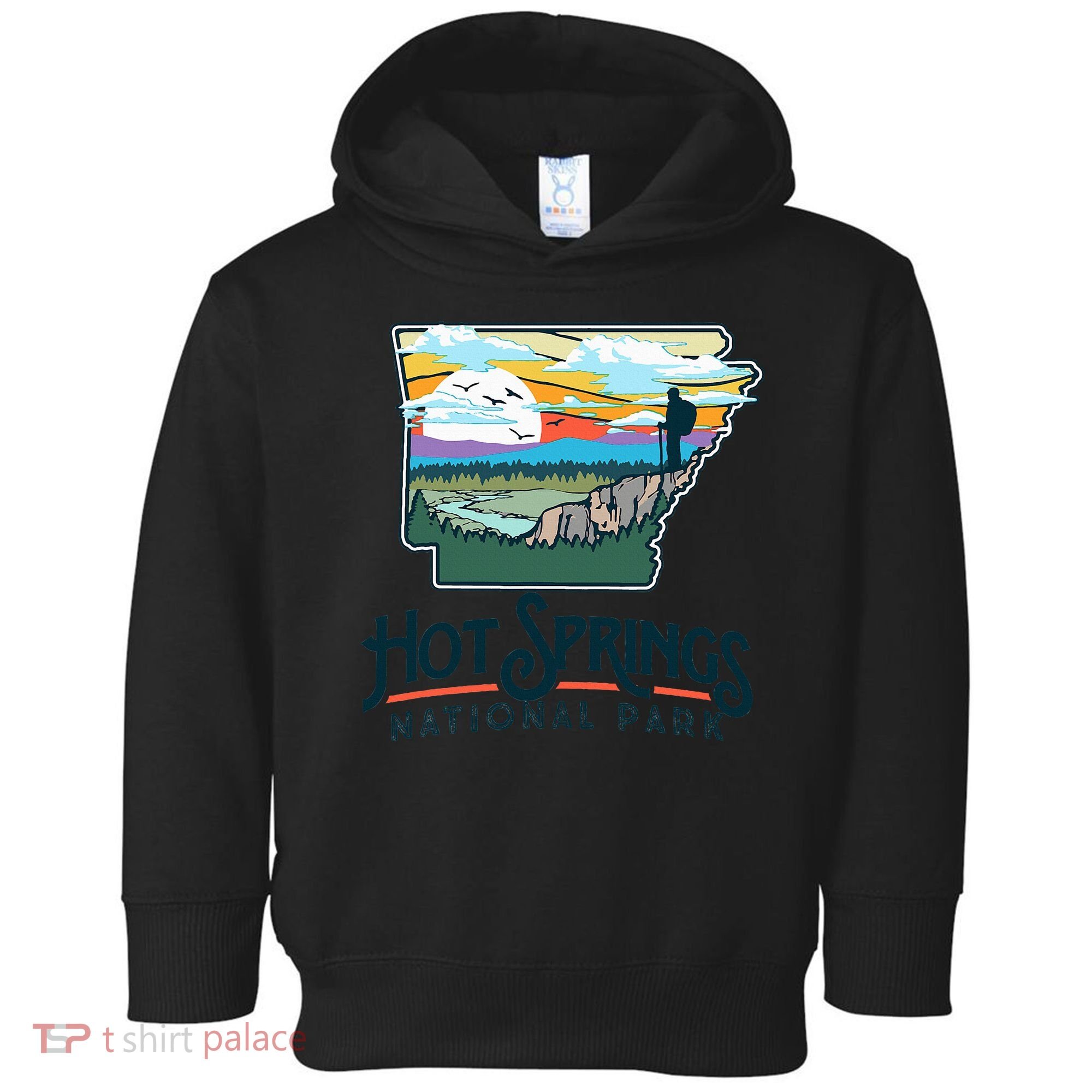 Hot Springs National Park Arkansas Nature Illustration  Toddler Hoodie