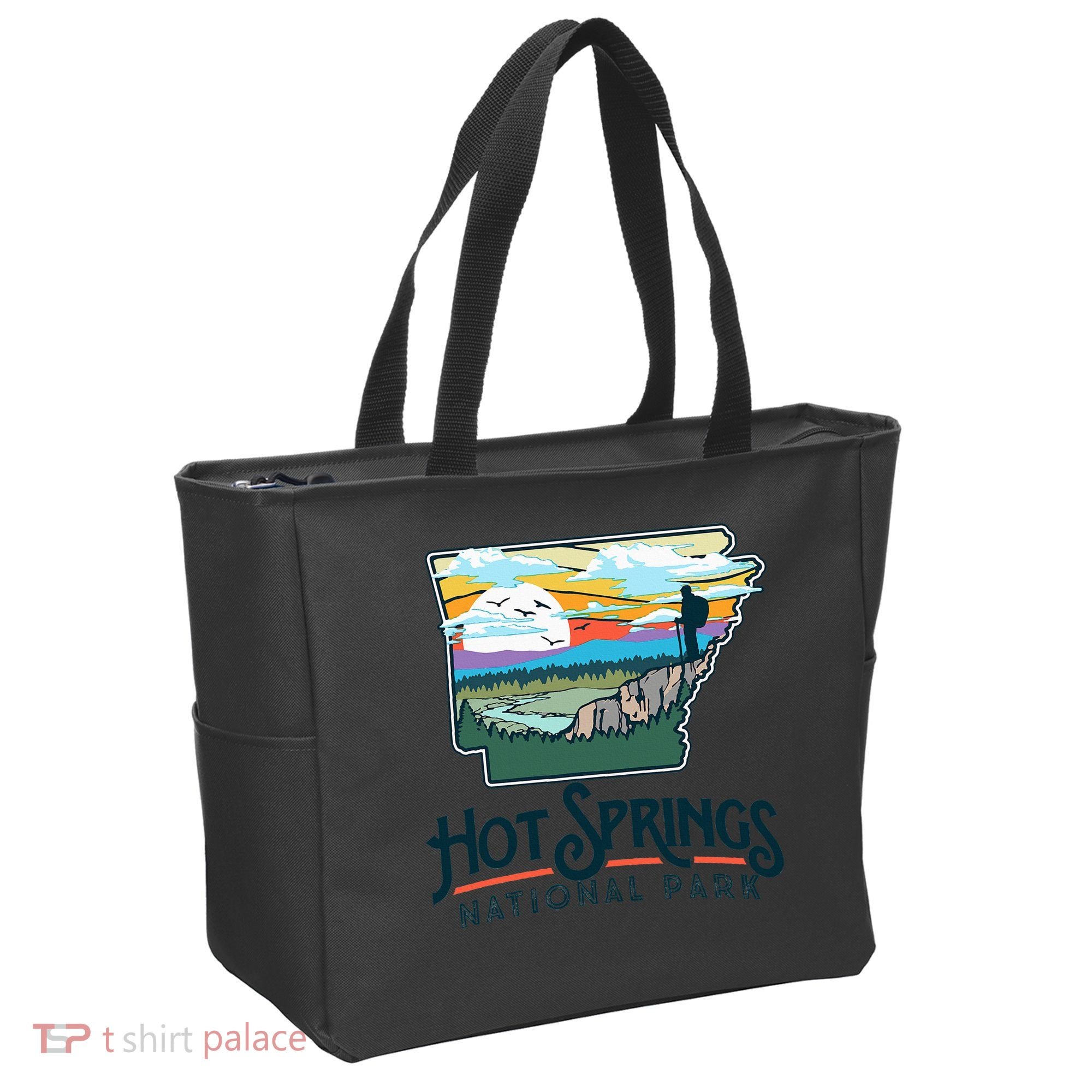 Hot Springs National Park Arkansas Nature Illustration  Tote Bag