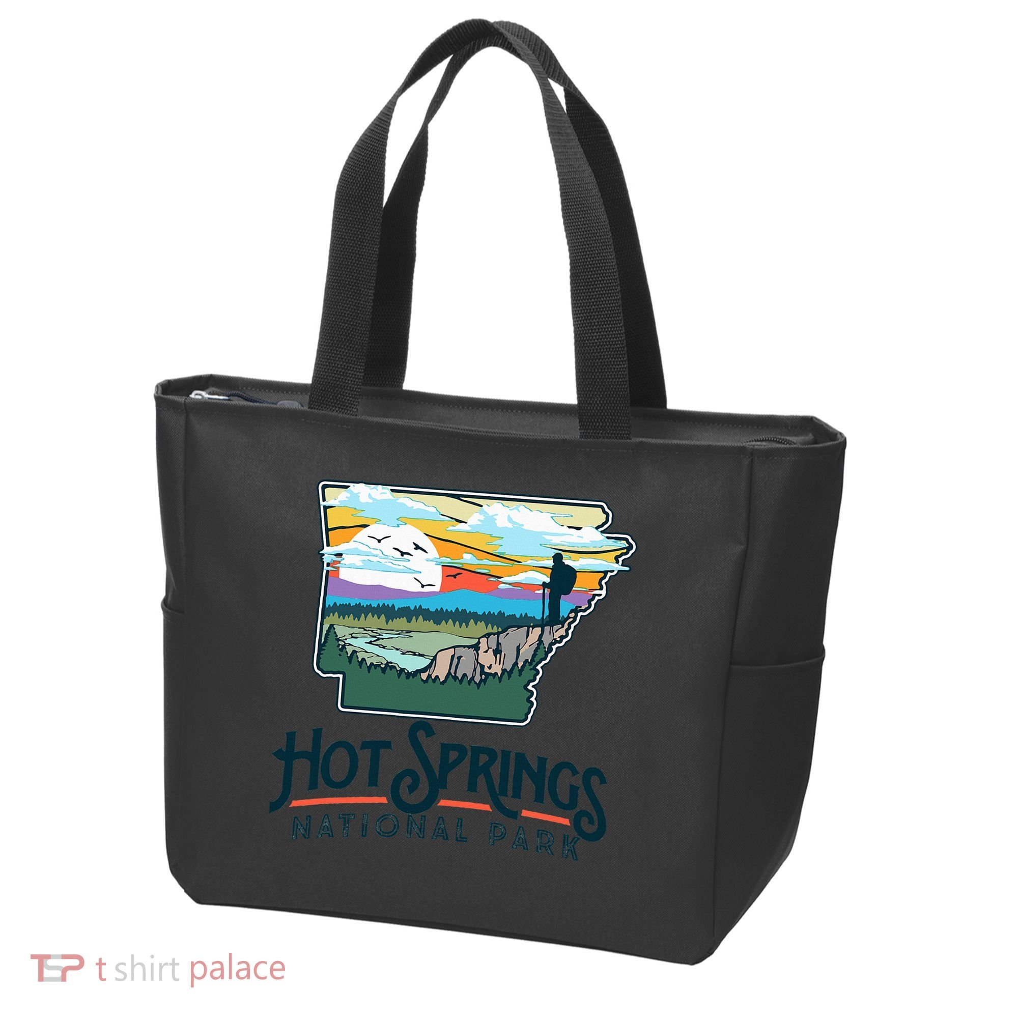Hot Springs National Park Arkansas Nature Illustration  Tote Bag