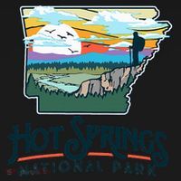 Hot Springs National Park Arkansas Nature Illustration  Tote Bag thumb 4