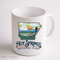 Hot Springs National Park Arkansas Nature Illustration  Coffee Mug thumb 1