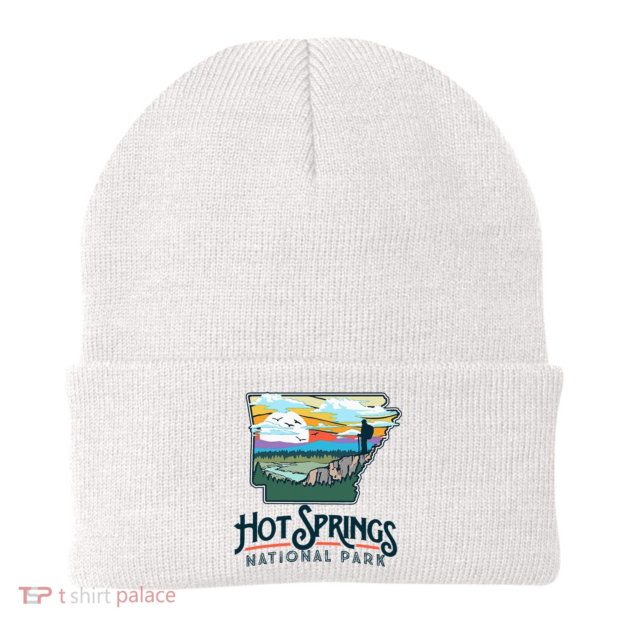 Hot Springs National Park Arkansas Nature Illustration  Beanie