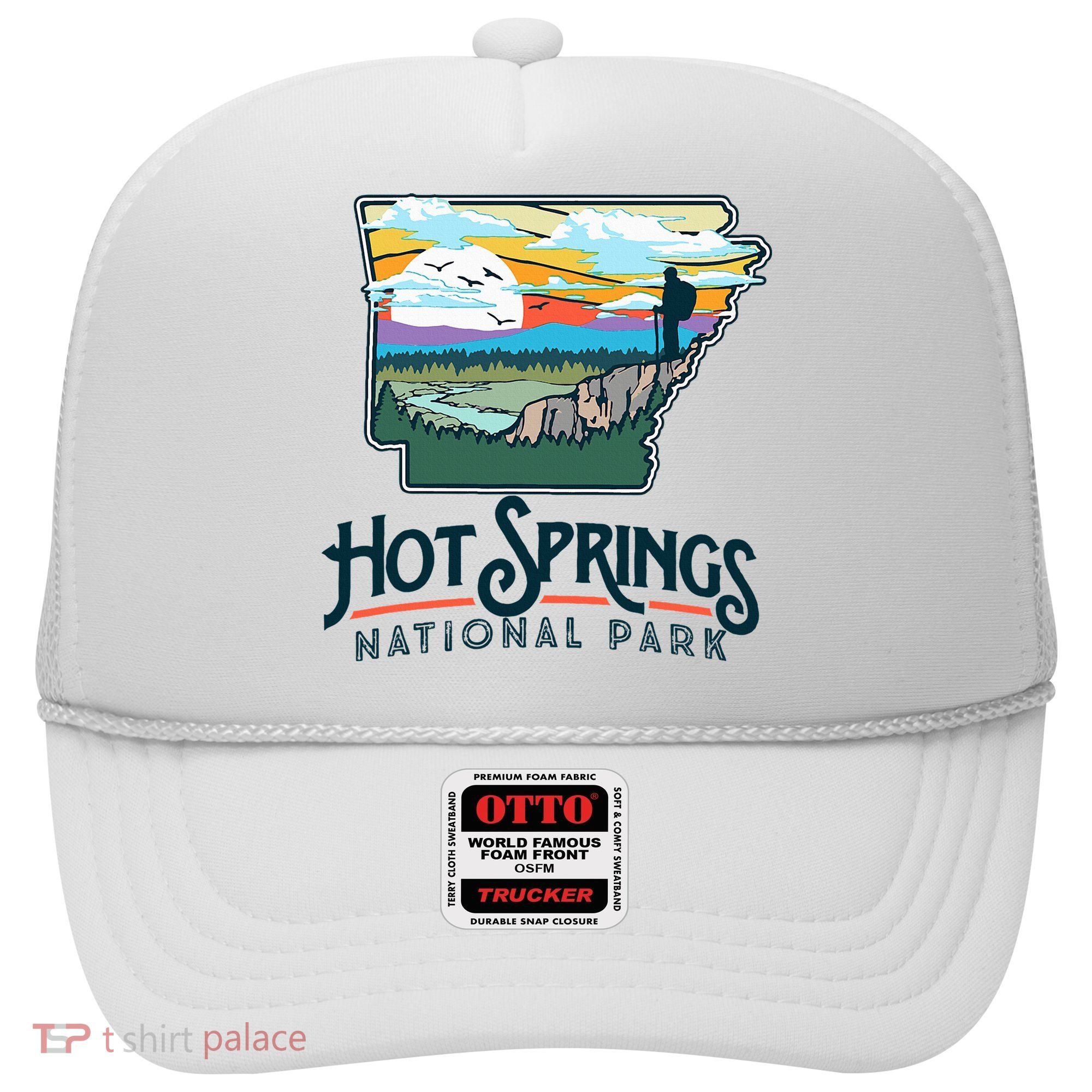 Hot Springs National Park Arkansas Nature Illustration  Hat