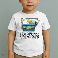 Hot Springs National Park Arkansas Nature Illustration  Toddler T-Shirt thumb 2