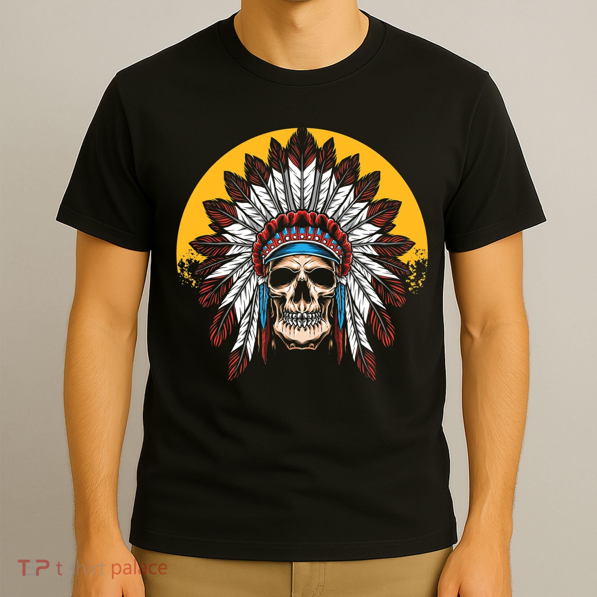 Headdress Skull Native American Heritage Native American T-Shirt