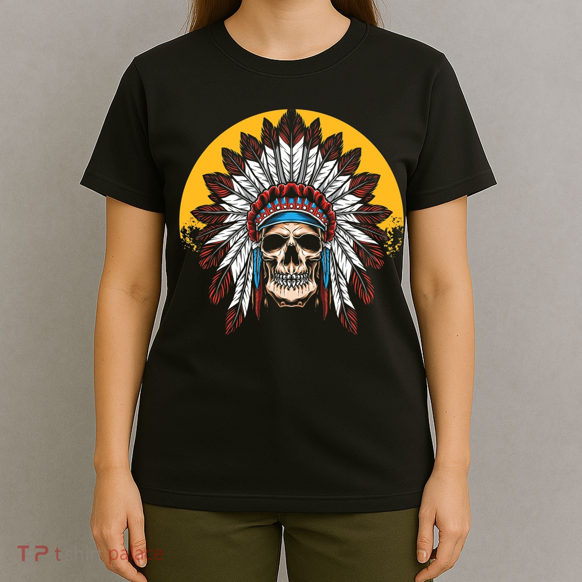 Headdress Skull Native American Heritage Native American T-Shirt
